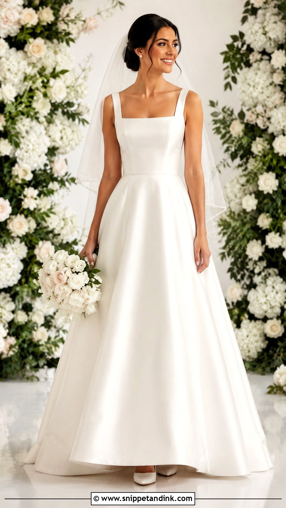 Square Neck Wedding Dress - Snippet and Ink - 30 My Dream Wedding Dress Ideas
