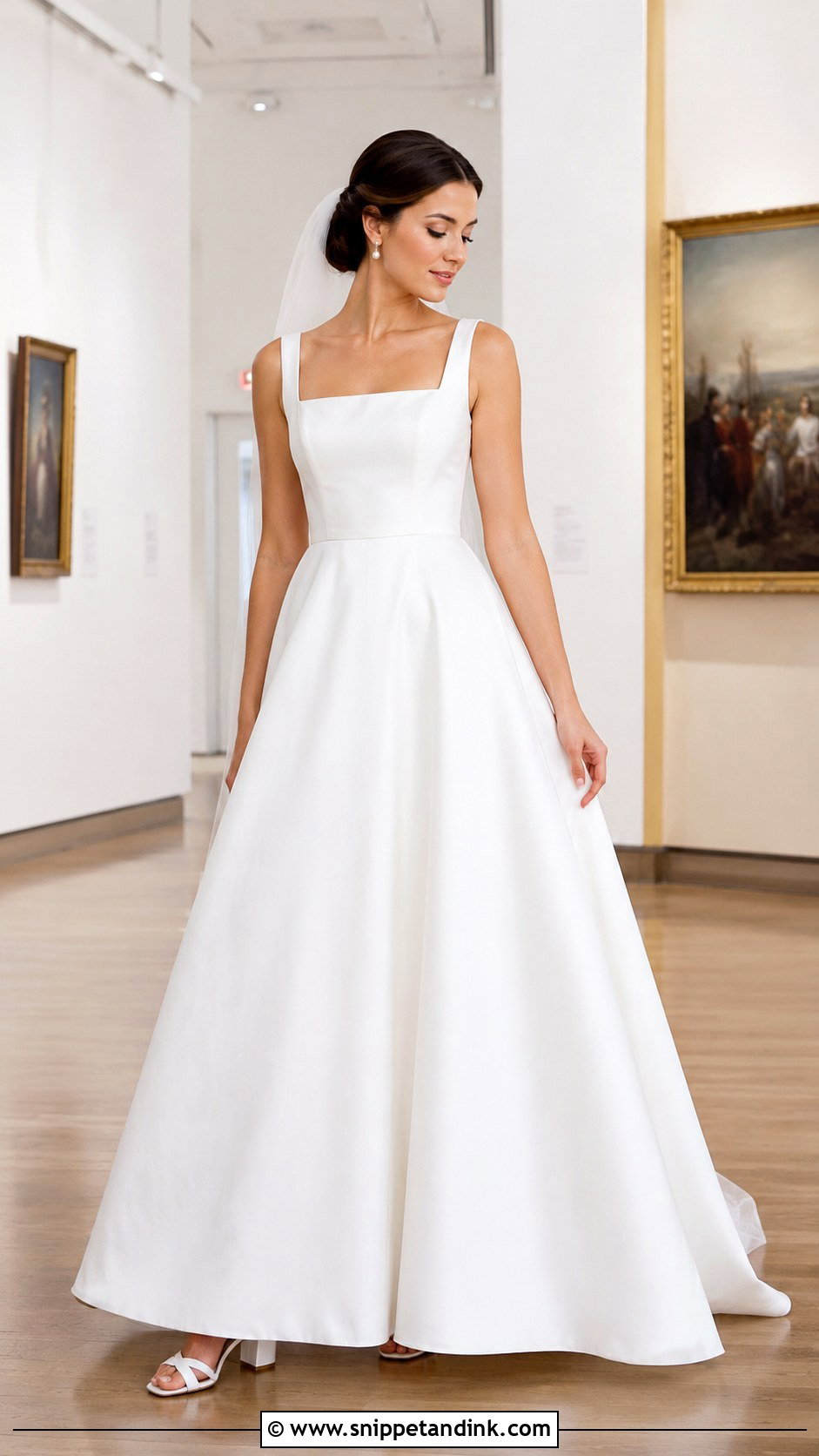Square Neck Wedding Dress - Snippet and Ink - 30 Stunning Wedding Dresses