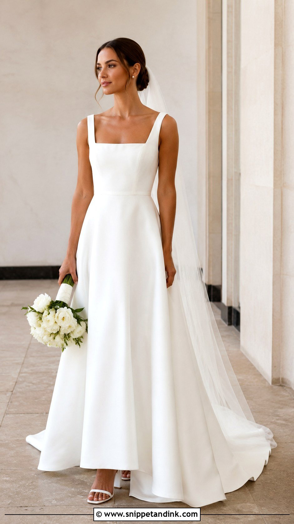 Square Neck Wedding Dress - Snippet and Ink - 30 Wedding Dress for Women Ideas