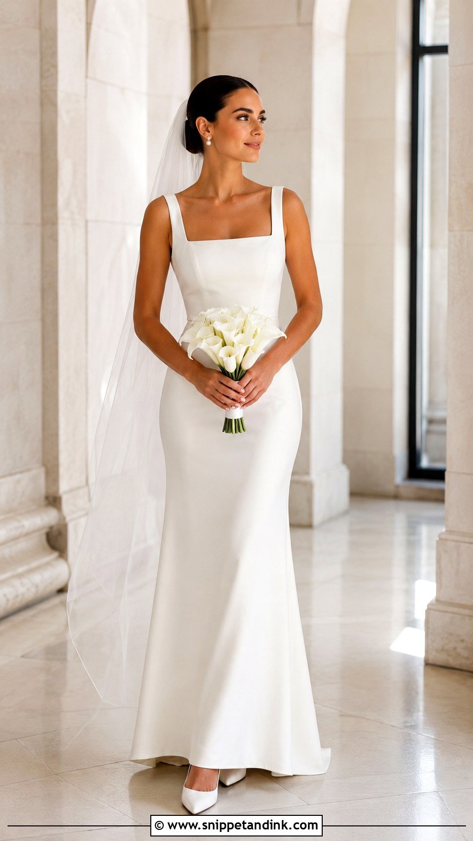 Square Neck Wedding Dress - Snippet and Ink - 30 Wedding Dresses Aesthetic