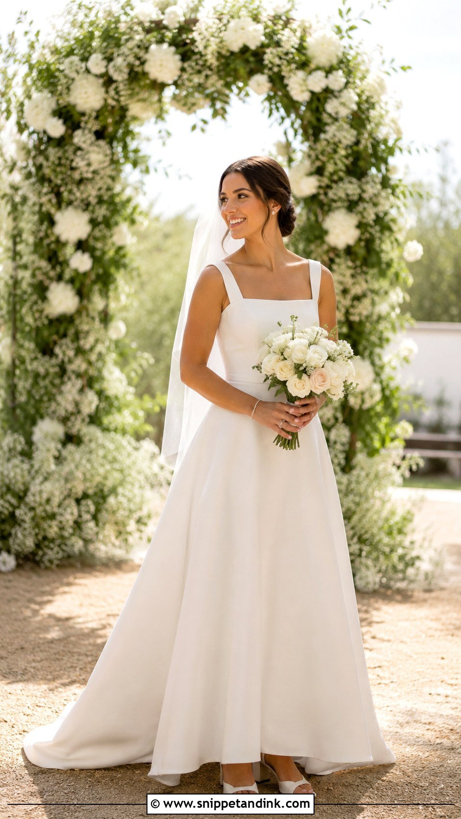 Square Neck Wedding Dress - Snippet and Ink - 25 Modern Timeless Wedding Dress Ideas