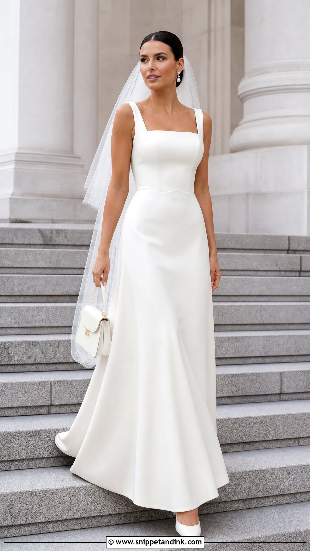 Square Neck Wedding Dress - Snippet and Ink - 20 Bride Dresses 2025