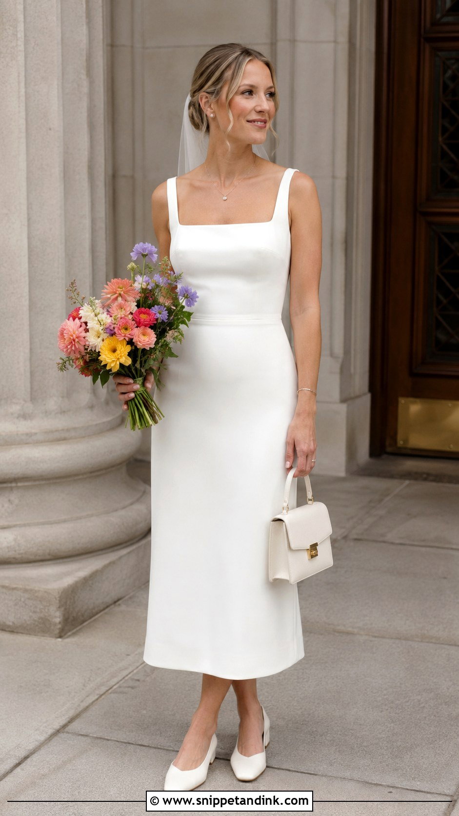 Square Neck Wedding Dress - Snippet and Ink - 20 Casual Wedding Dresses