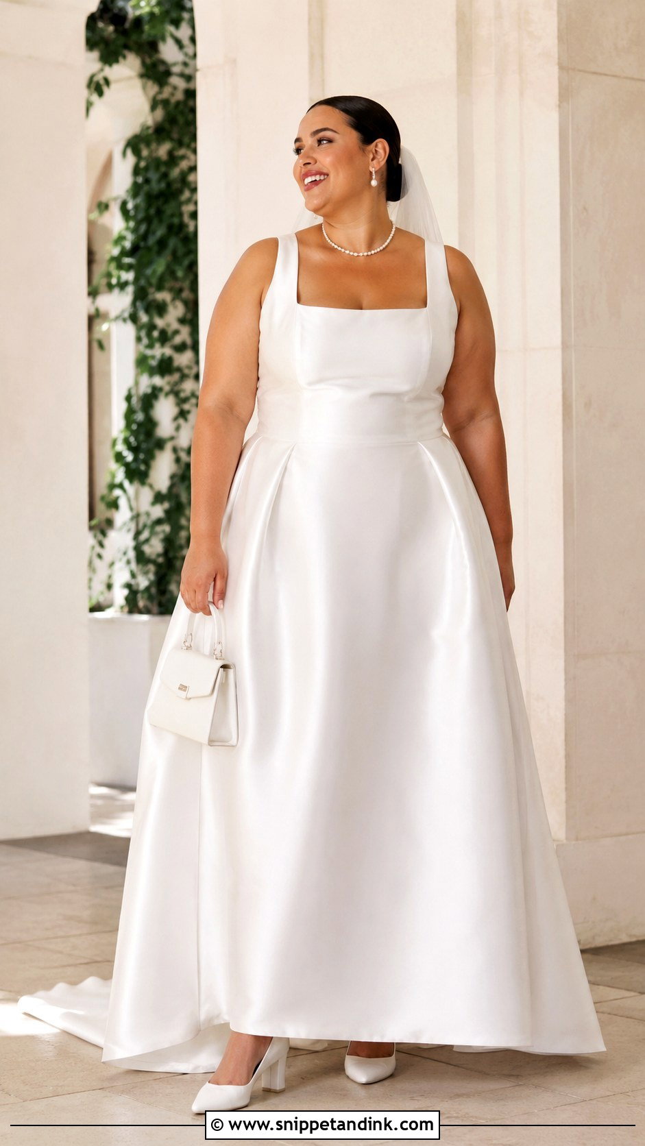 Square Neck Wedding Dress - Snippet and Ink - 20 Plus Wedding Dresses