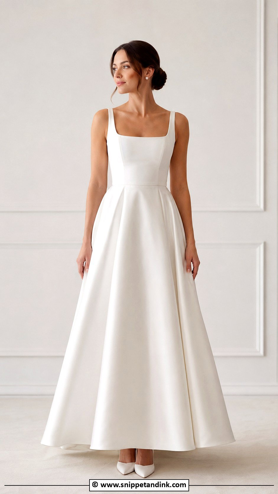 Square Neck Wedding Dress - Snippet and Ink - 30 2 Piece Wedding Dress Ideas