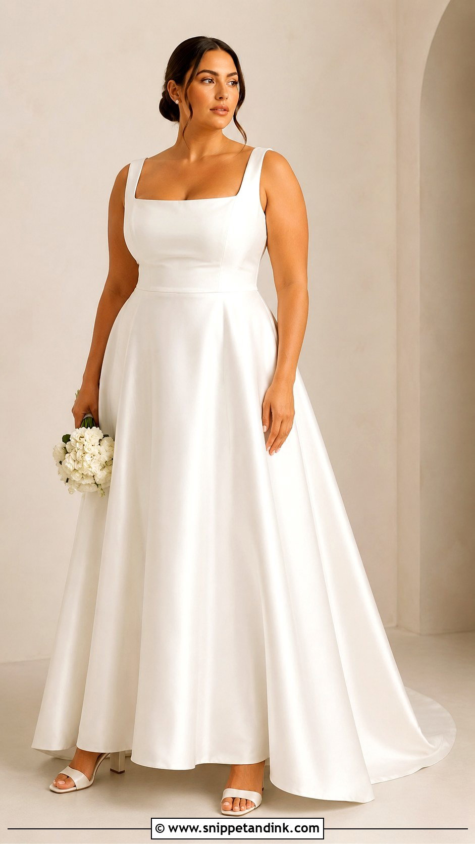 Square Neck Wedding Dress For Big Bust - Snippet and Ink - 25 Big Bust Wedding Dress Ideas