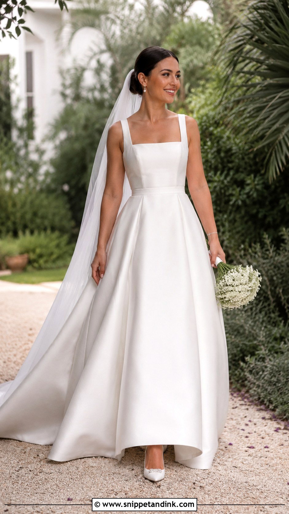 Square Neck Wedding Dress With Straps - Snippet and Ink - 25 Wedding Dress with Straps Ideas