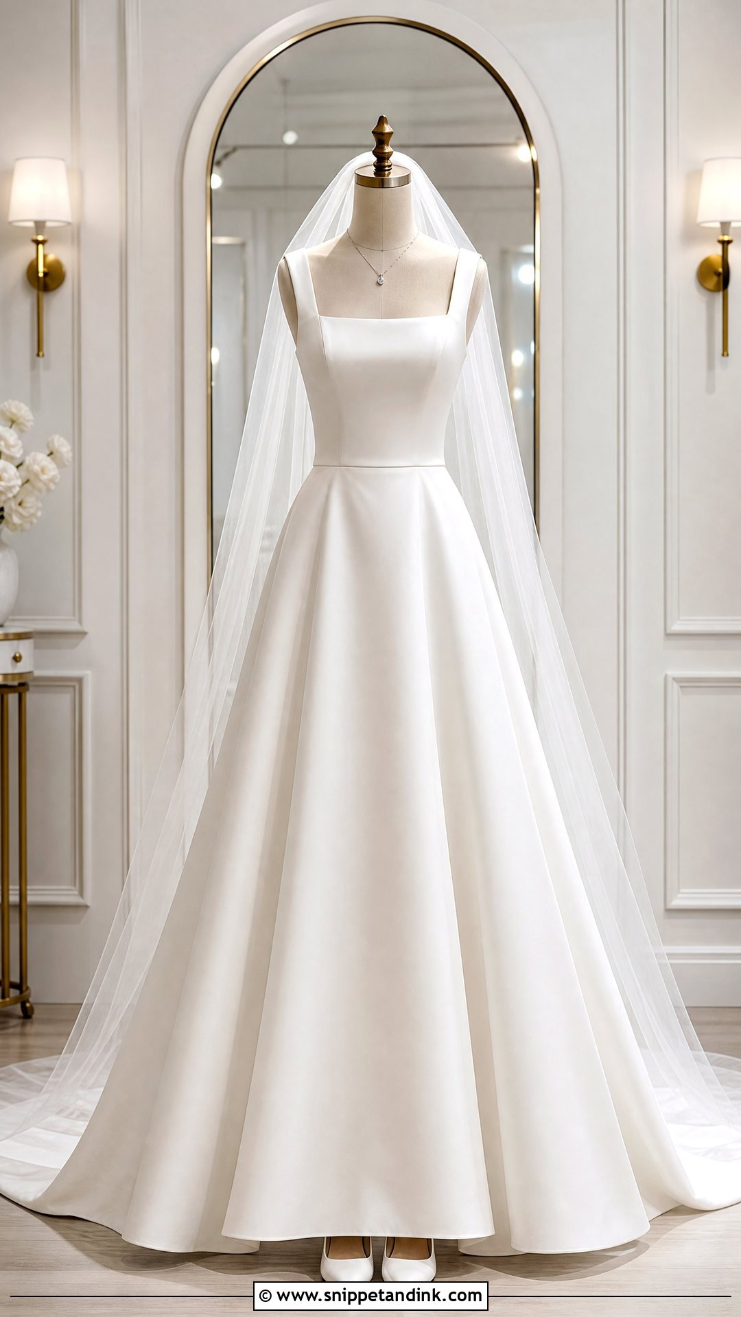 Square Neck Wedding Dress on Mannequin - Snippet and Ink - 20 Wedding Dress on Mannequin Ideas