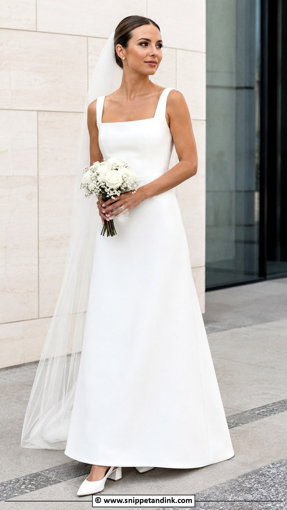 Square Neck Wedding Dress - Snippet and Ink - 25 Bride 2025 Ideas