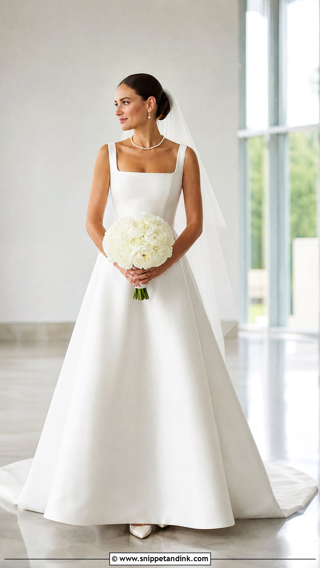 Square Neck Wedding Gown - Snippet and Ink - 20 Gowns Dresses for Wedding