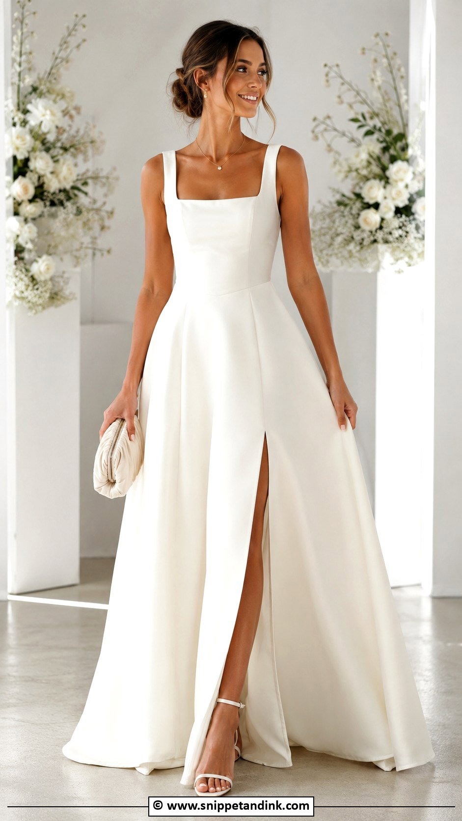 Square Neck Wedding Gown - Snippet and Ink - 30 Gown for Wedding Ideas