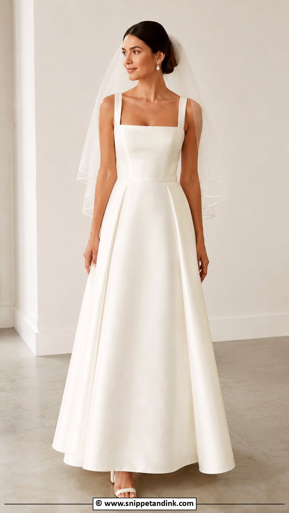 Square Neck Wedding Gown - Snippet and Ink - 35 Wedding Gown Ideas