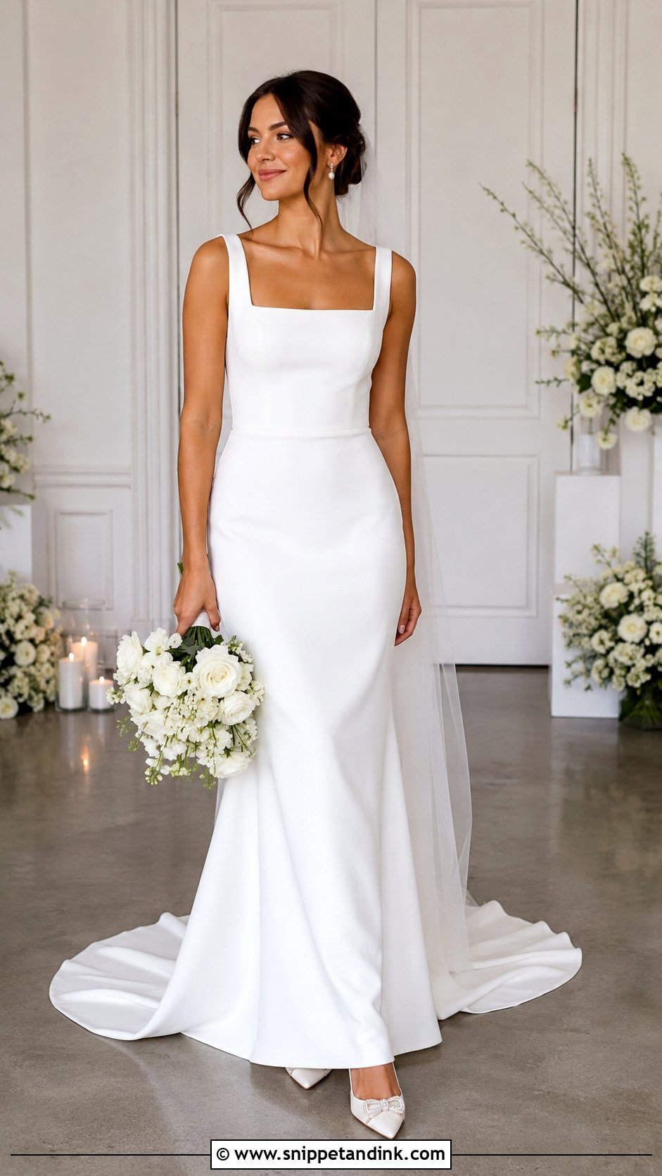 Square Neck Wedding Gown - Snippet and Ink - 25 Unique Wedding Gowns