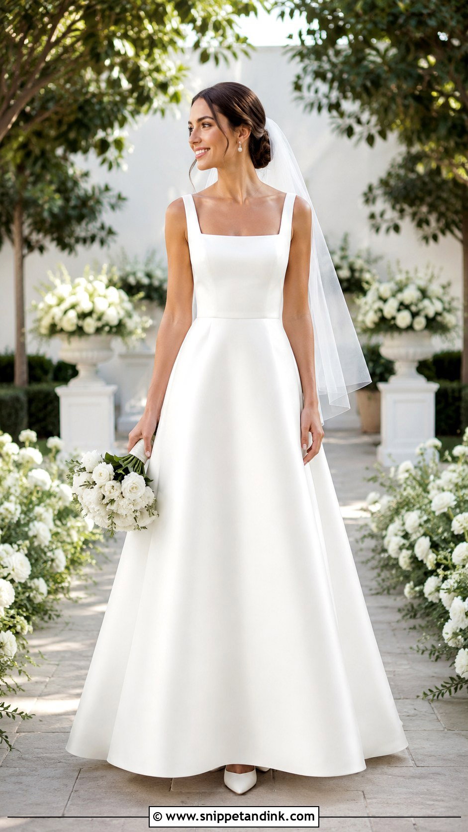 Square Neck Wedding Gown - Snippet and Ink - 25 Wedding Gown Inspiration Ideas