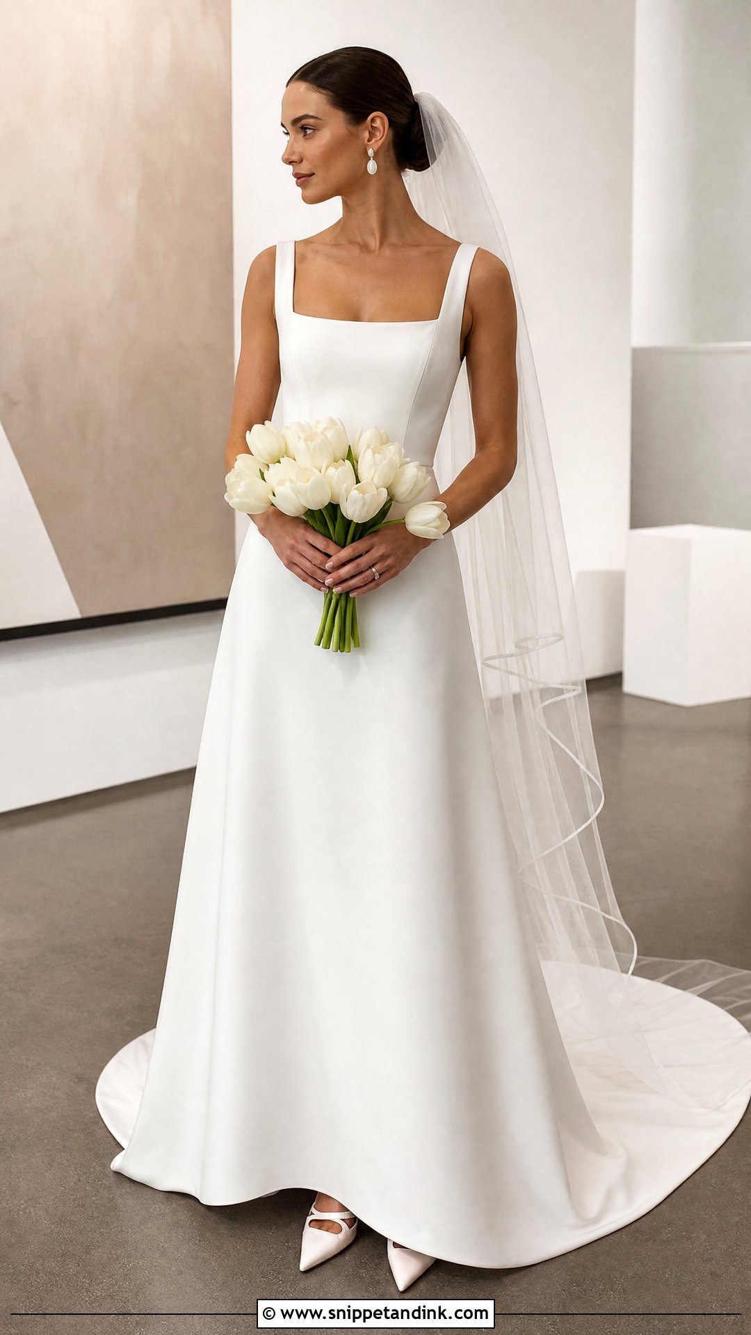 Square Neck Wtoo Wedding Dress - Snippet and Ink - 20 Wtoo By Watters Wedding Dress Ideas