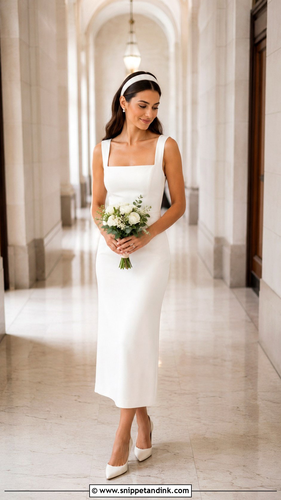 Square Neckline Courthouse Wedding Dress - Snippet and Ink - 25 Square Neckline Wedding Dress Ideas