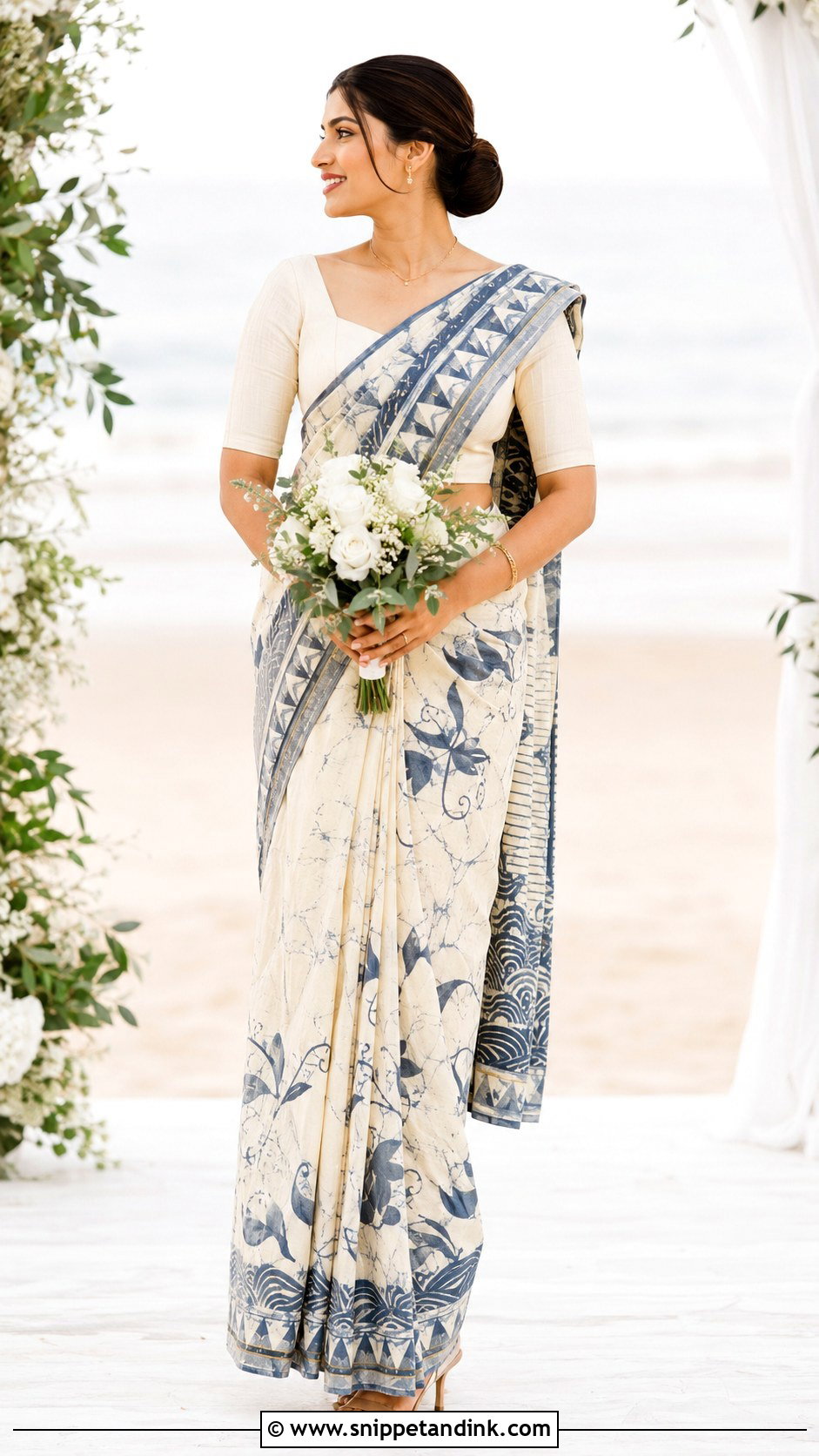 Sri Lankan Bride Batik Saree - Snippet and Ink - 25 Sri Lankan Bride Ideas
