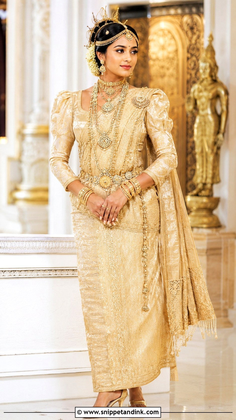 Sri Lankan Bride Crown Look - Snippet and Ink - 25 Sri Lankan Bride Ideas