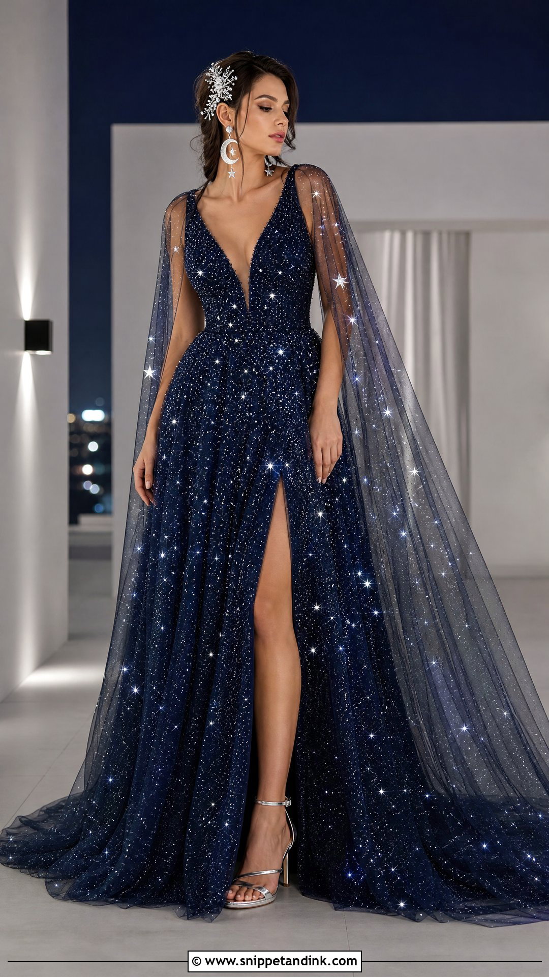 Starry Night Light Up Wedding Dress - Snippet and Ink - 20 Light Up Wedding Dress Ideas