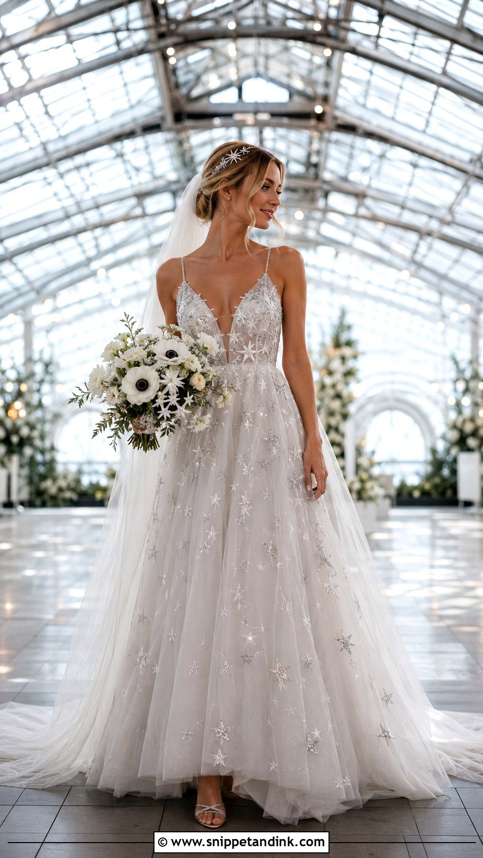 Starry Tulle Fantasy Wedding Gown - Snippet and Ink - 20 Fairy Tale Wedding Dress Fantasy Gowns