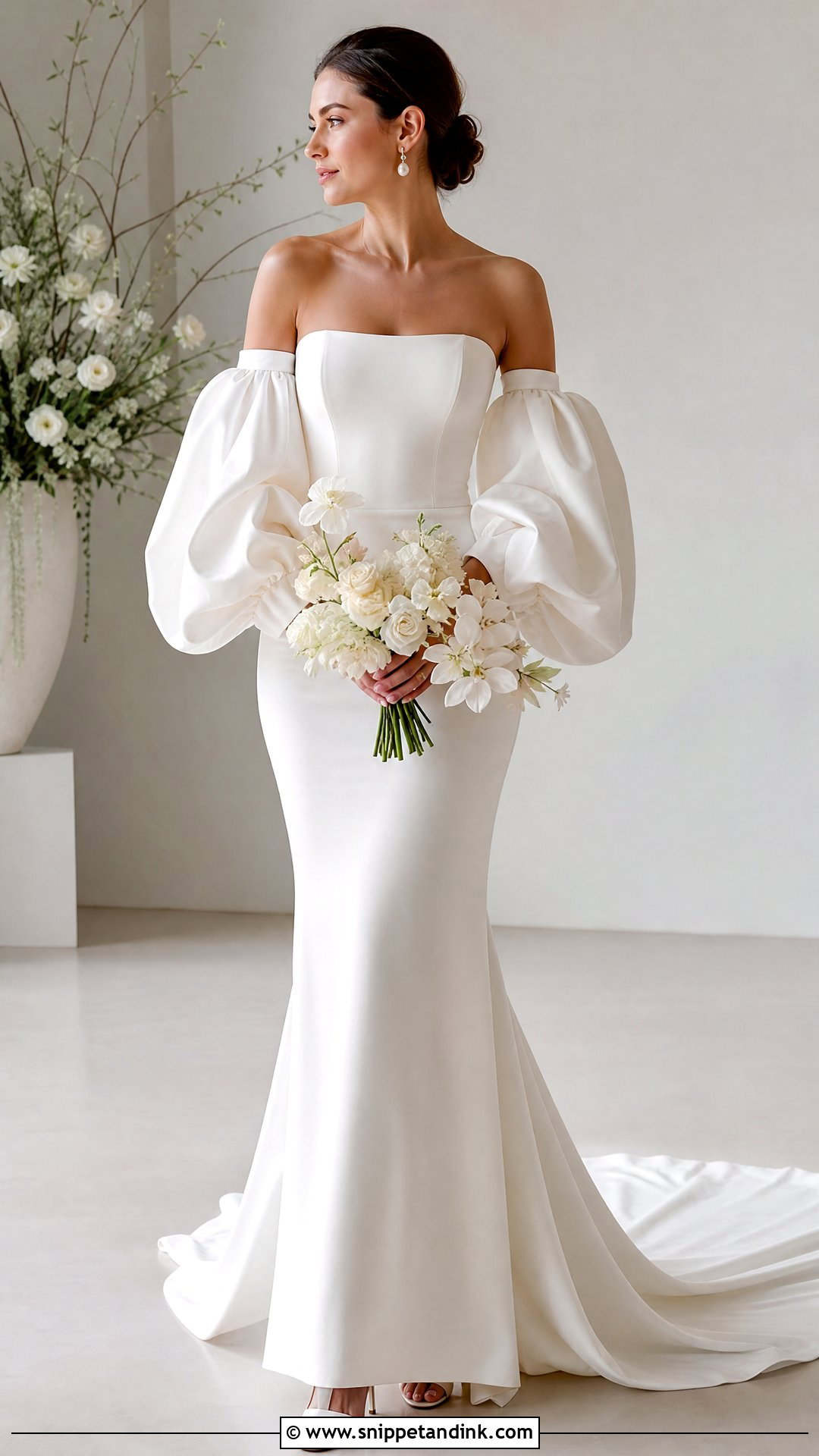 Statement Sleeve Wedding Dress Outfit - Snippet and Ink - 25 Wedding Dress Outfit Ideas