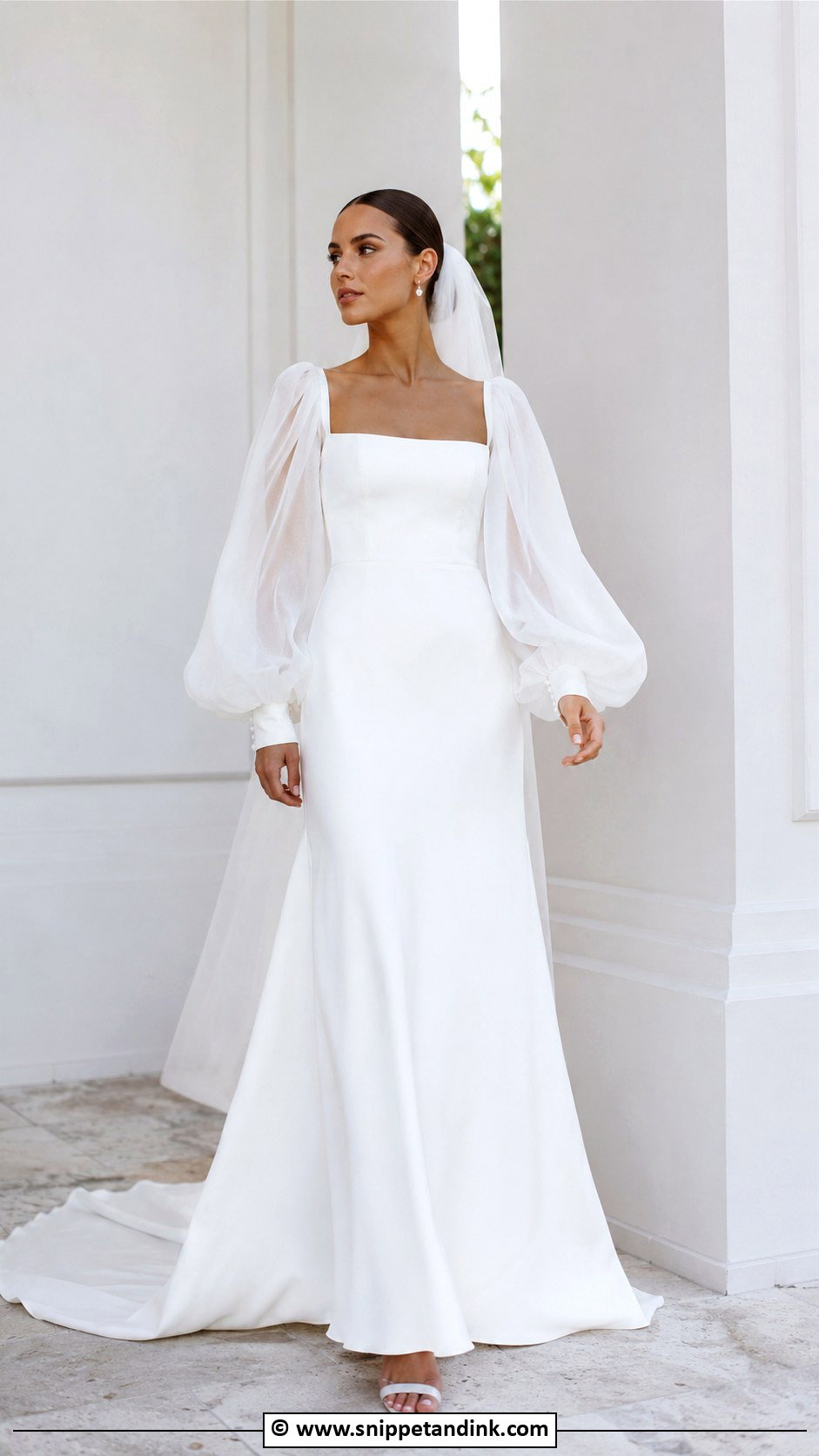 Statement Sleeve Wedding Dress - Snippet and Ink - 25 Enchanting Wedding Dress Ideas