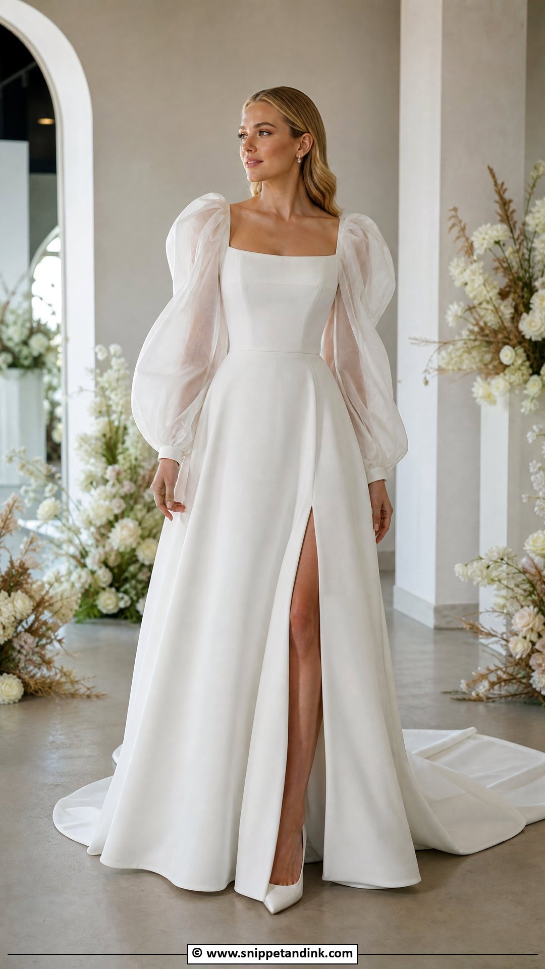 Statement Sleeve Wedding Gown - Snippet and Ink - 35 Latest Wedding Gowns