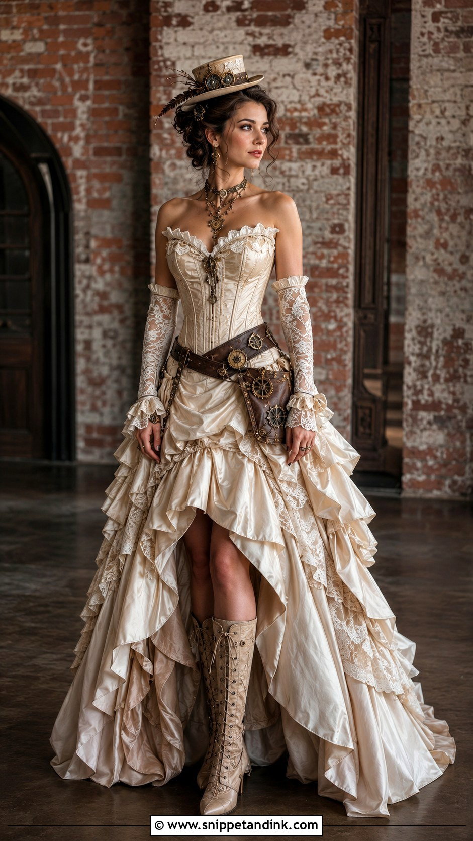 Steampunk Pirate Wedding Dress - Snippet and Ink - 25 Pirate Wedding Dress Ideas