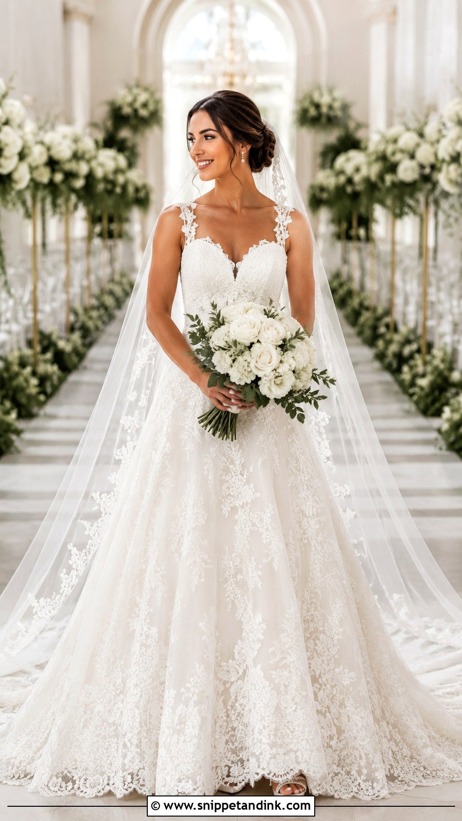 Stella York Cathedral Veil Wedding Dress - Snippet and Ink - 25 Stella York Wedding Dress Ideas