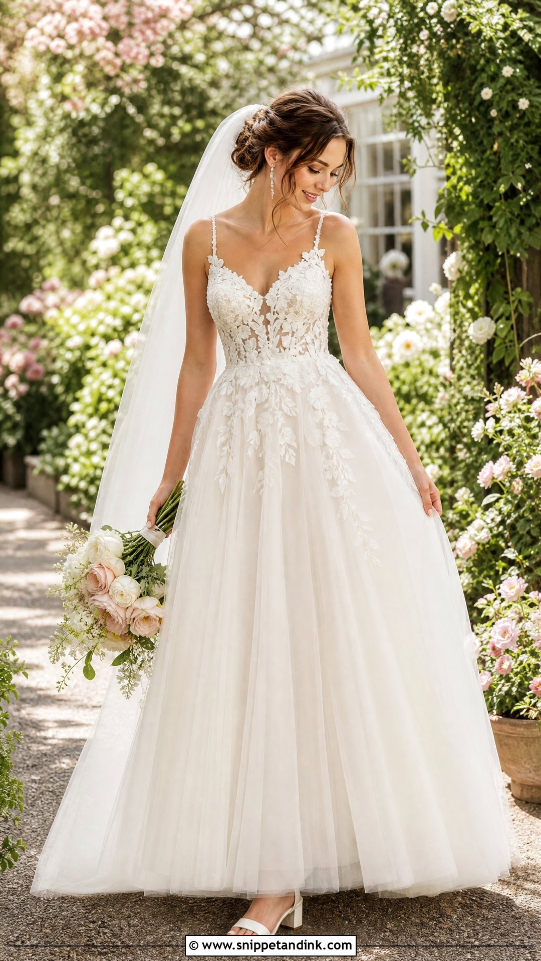 Stella York Floral Applique Wedding Dress - Snippet and Ink - 20 Stella York Bridal Ideas