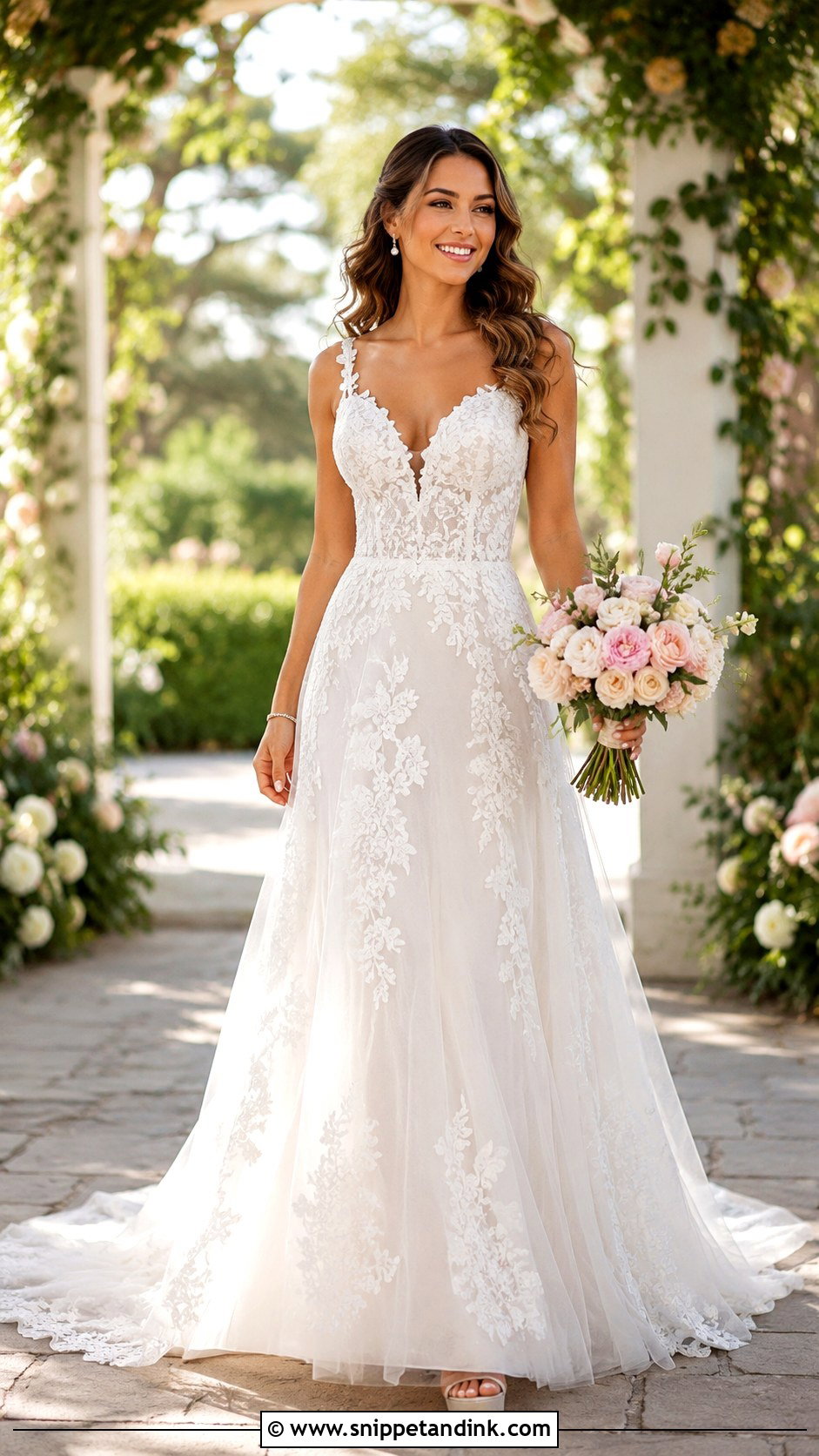 Stella York Floral Lace Wedding Dress - Snippet and Ink - 25 Stella York Wedding Dress Ideas