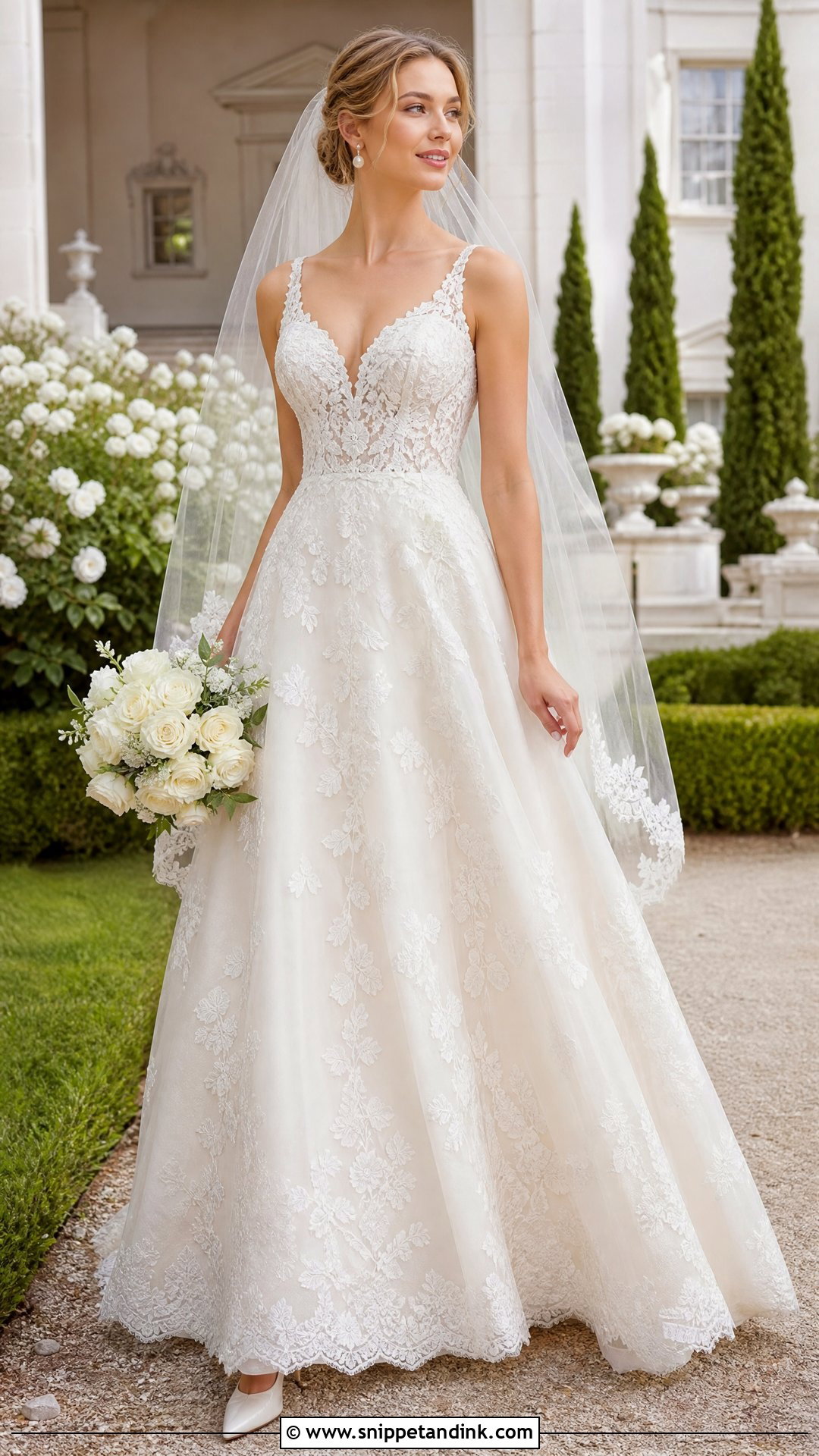 Stella York Lace A Line Wedding Dress - Snippet and Ink - 20 Stella York Bridal Ideas