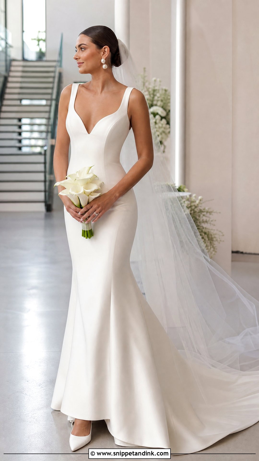 Stella York Minimalist Satin Wedding Dress - Snippet and Ink - 20 Stella York Bridal Ideas
