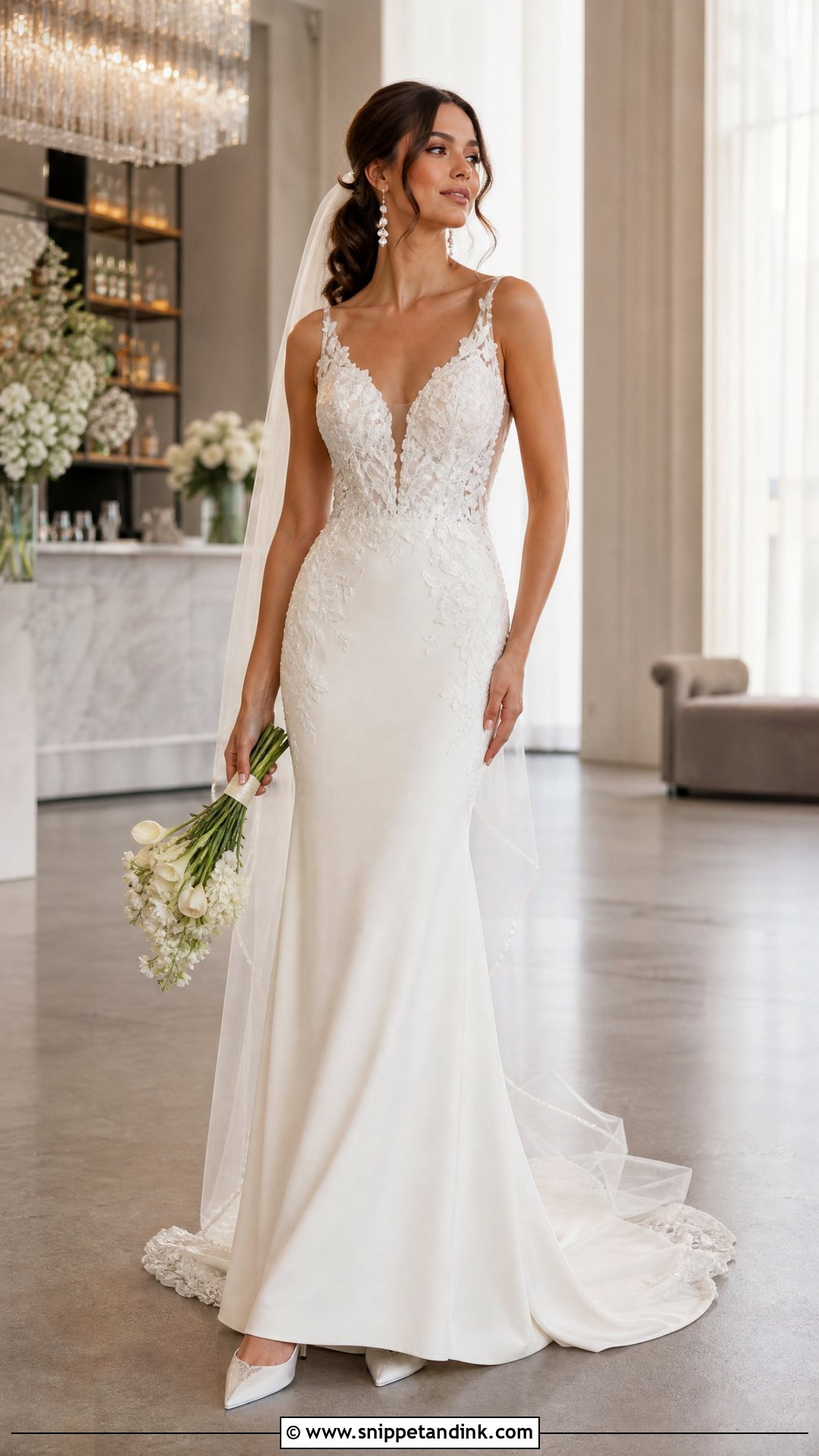 Stella York Plunging V Neck Wedding Dress - Snippet and Ink - 20 Stella York Bridal Ideas