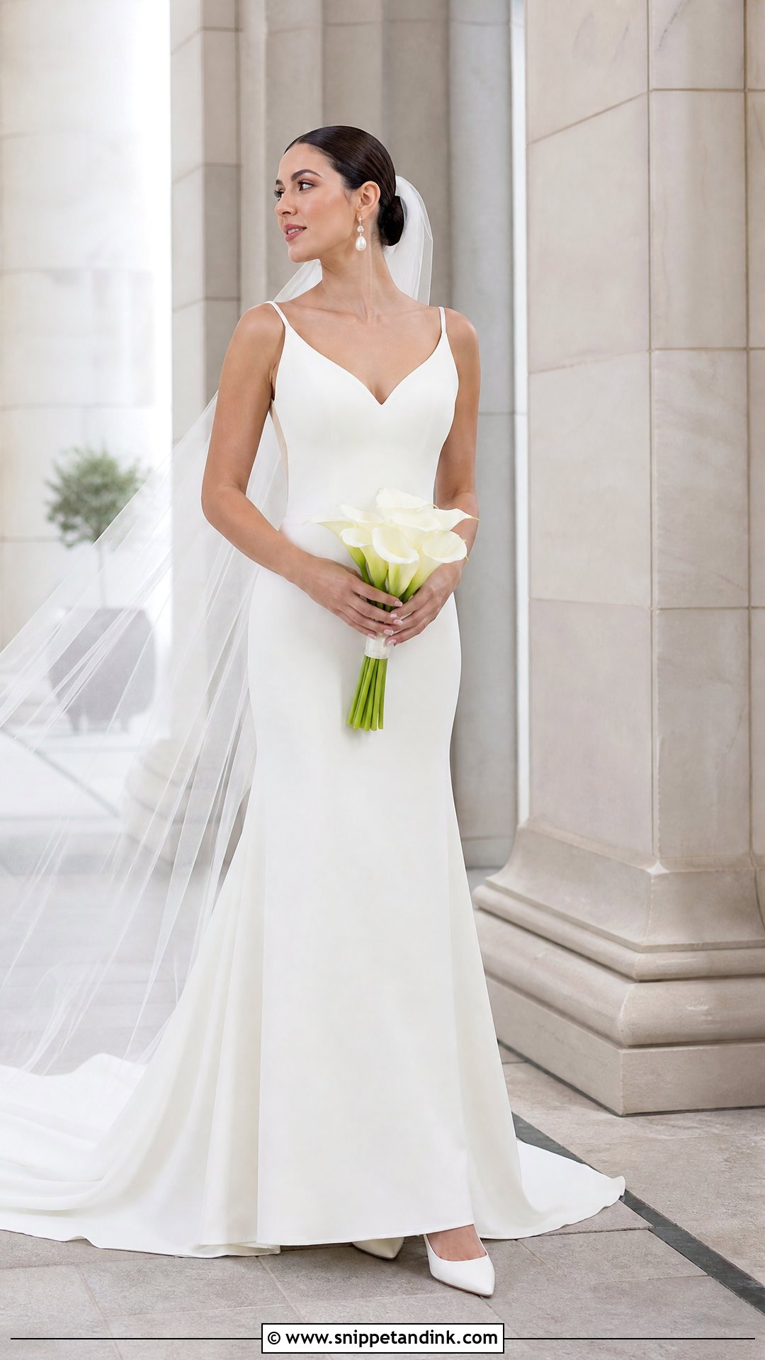 Stella York Simple Crepe Wedding Dress - Snippet and Ink - 20 Stella York Bridal Ideas