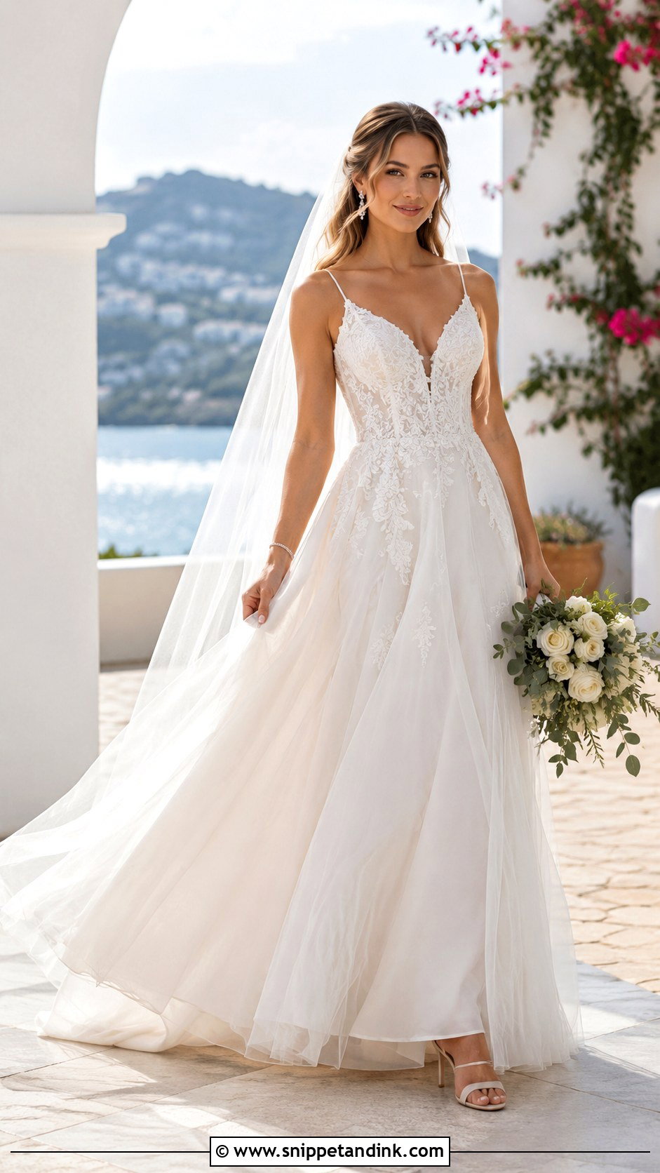 Stella York V Neck Wedding Dress - Snippet and Ink - 25 Stella York Wedding Dress Ideas