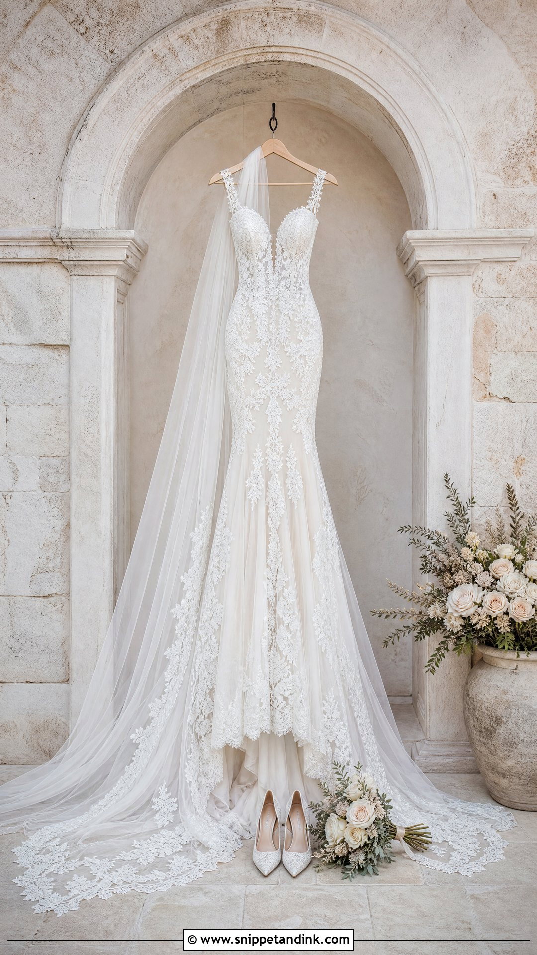 Stone Archway Wedding Dress Hanging Picture - Snippet and Ink - 20 Wedding Dress Hanging Pictures Ideas
