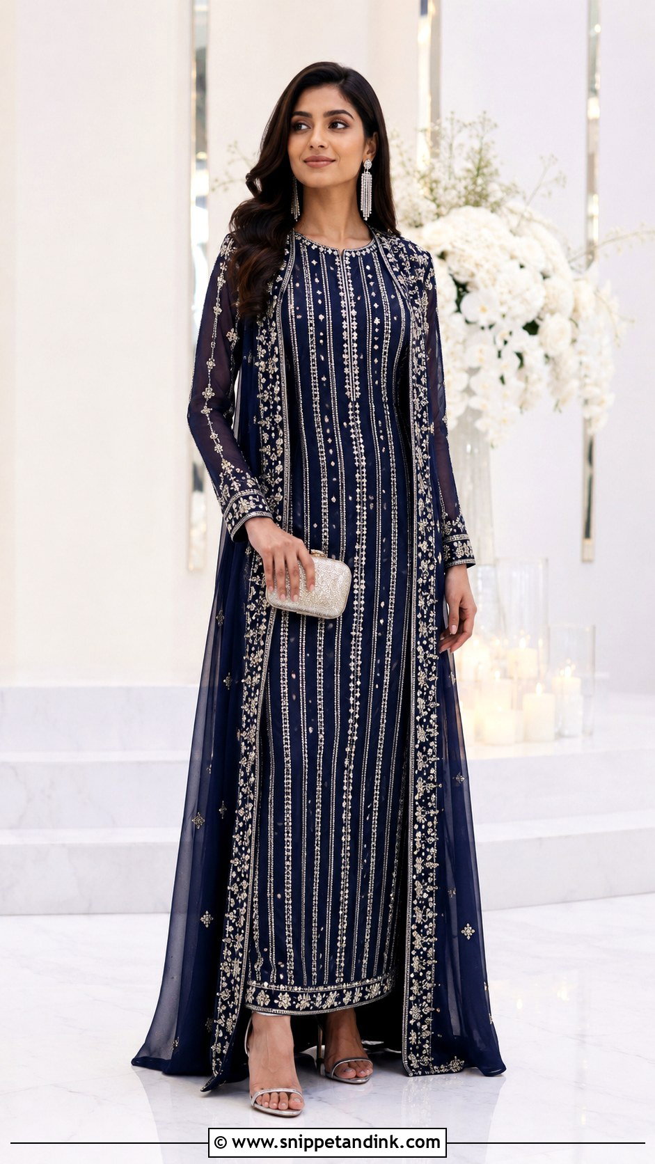 Straight Cut Indian Wedding Gown - Snippet and Ink - 30 Indian Wedding Gowns