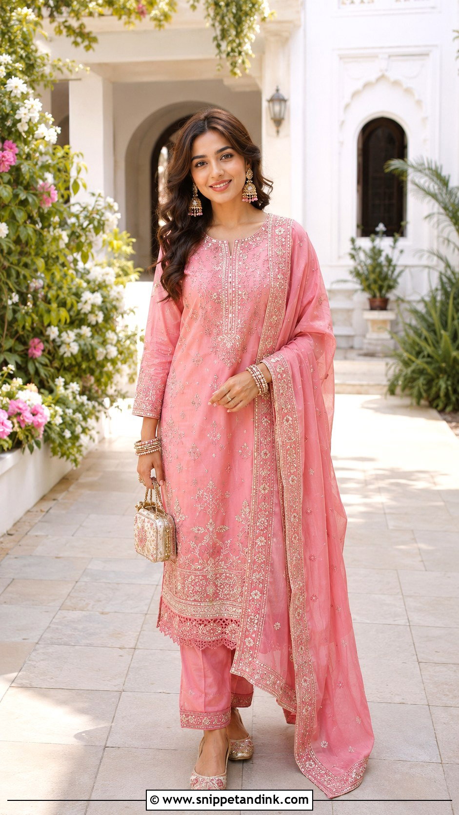 Straight Cut Salwar Suit Outfit - Snippet and Ink - 20 Indian Marriage Outfits for Women