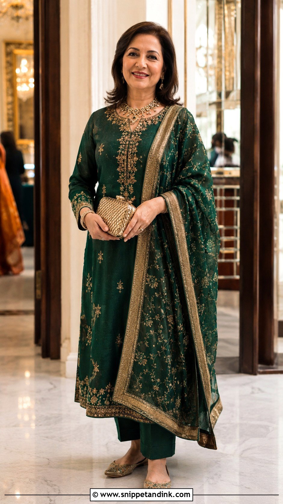 Straight Cut Suit Indian Wedding Outfit - Snippet and Ink - 20 Indian Wedding Party Outfits