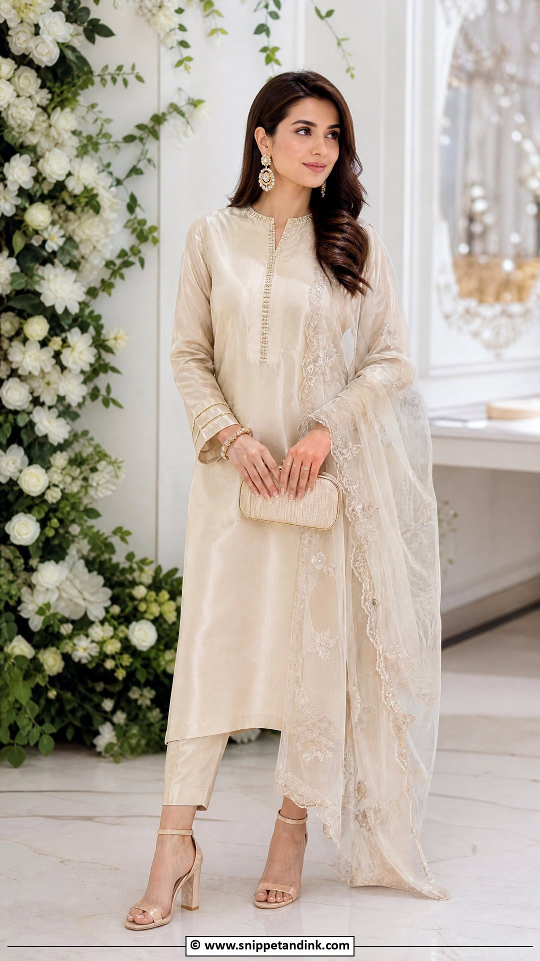 Straight Kurta Set Outfit - Snippet and Ink - 35 Indian Wedding Dress Ideas