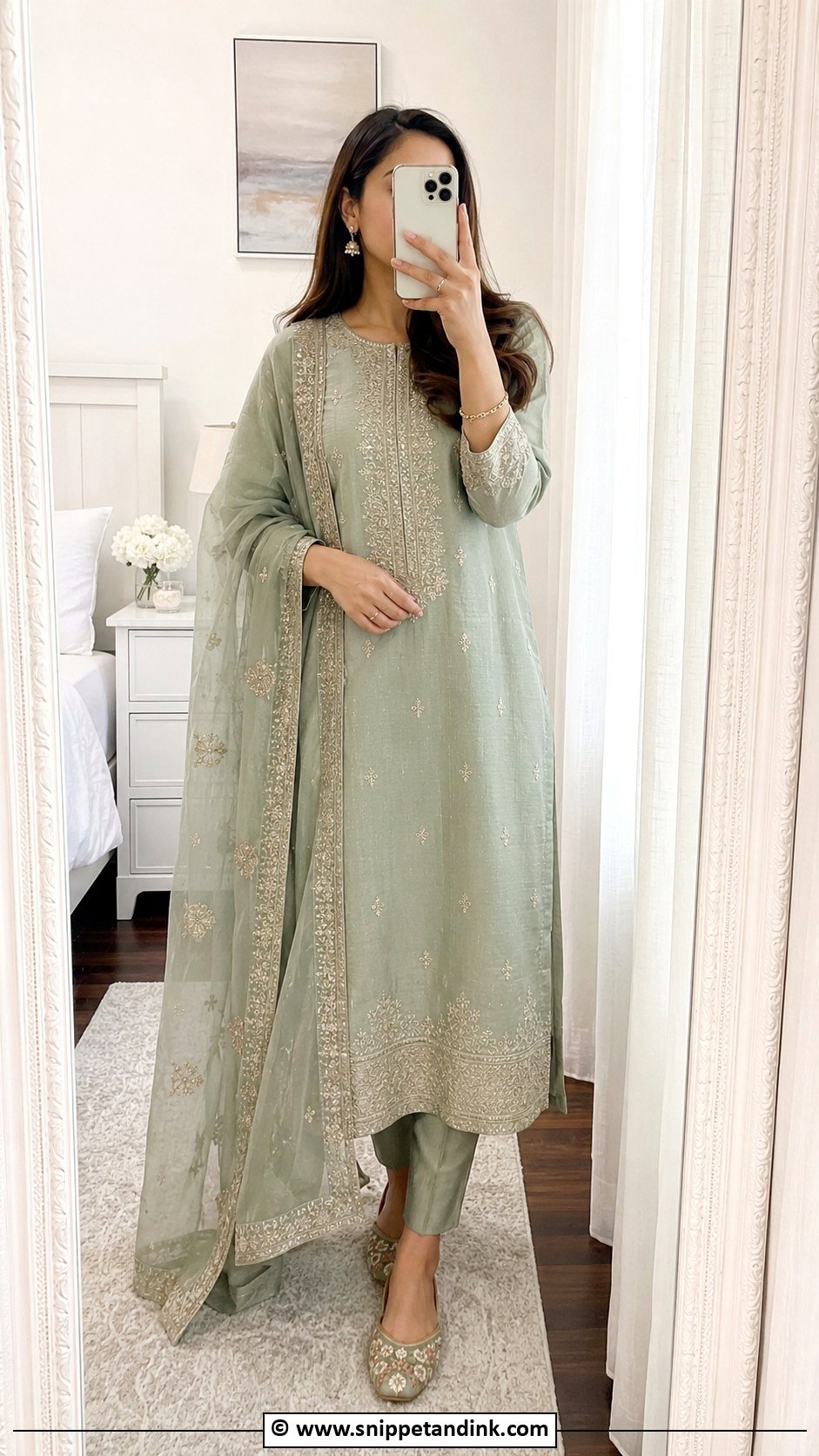 Straight Kurta Suit For Anand Karaj - Snippet and Ink - 30 Anand Karaj Suit Ideas