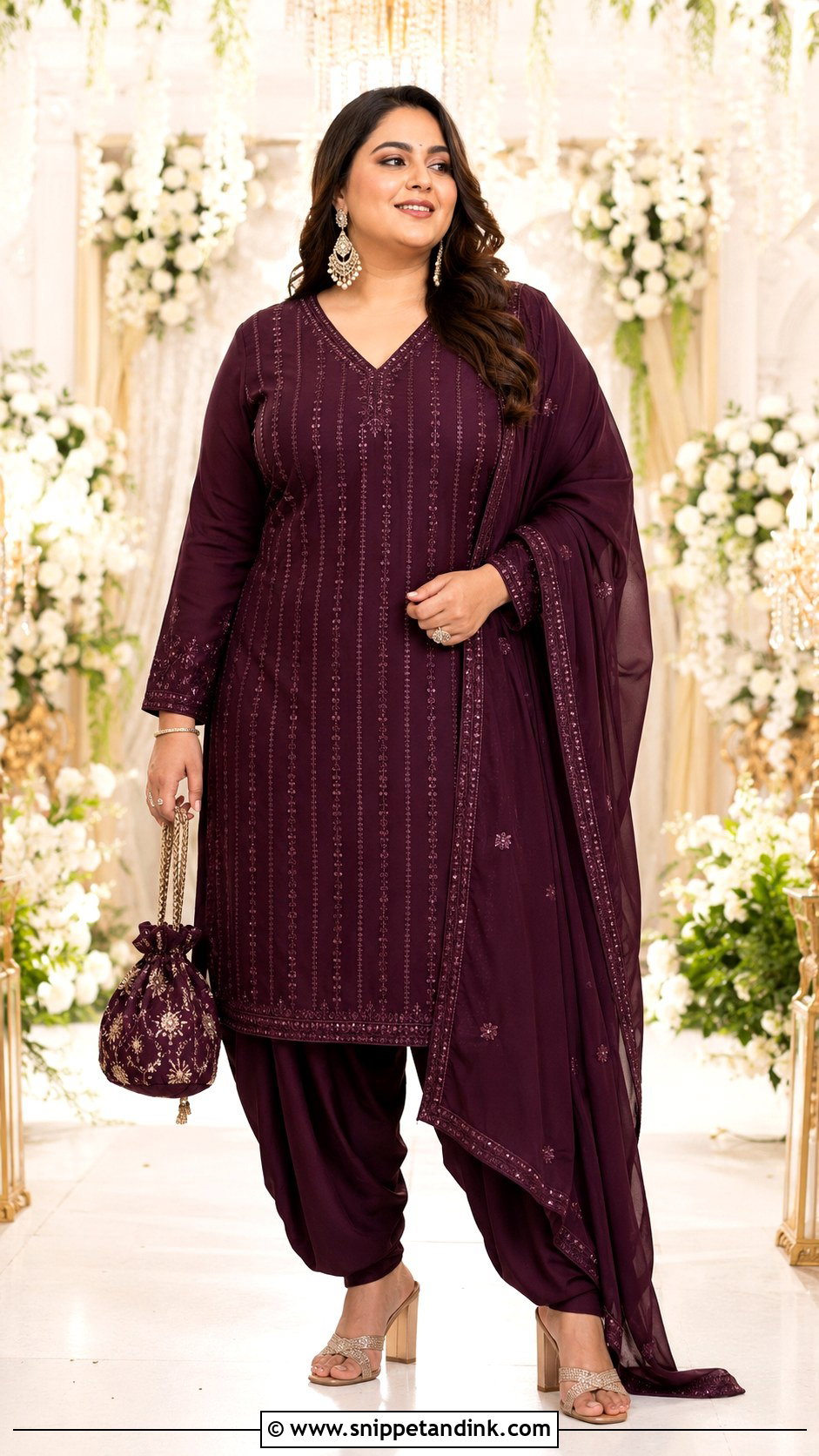 Straight Kurta With Dhoti Pants - Snippet and Ink - 20 Dhoti Style Dresses for Wedding