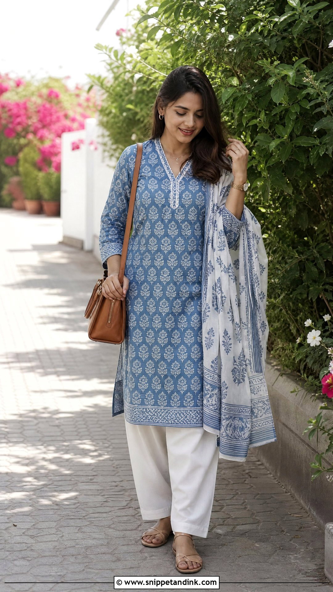 Straight Salwar Kameez With Matching Dupatta - Snippet and Ink - 20 South Asian Clothes Ideas
