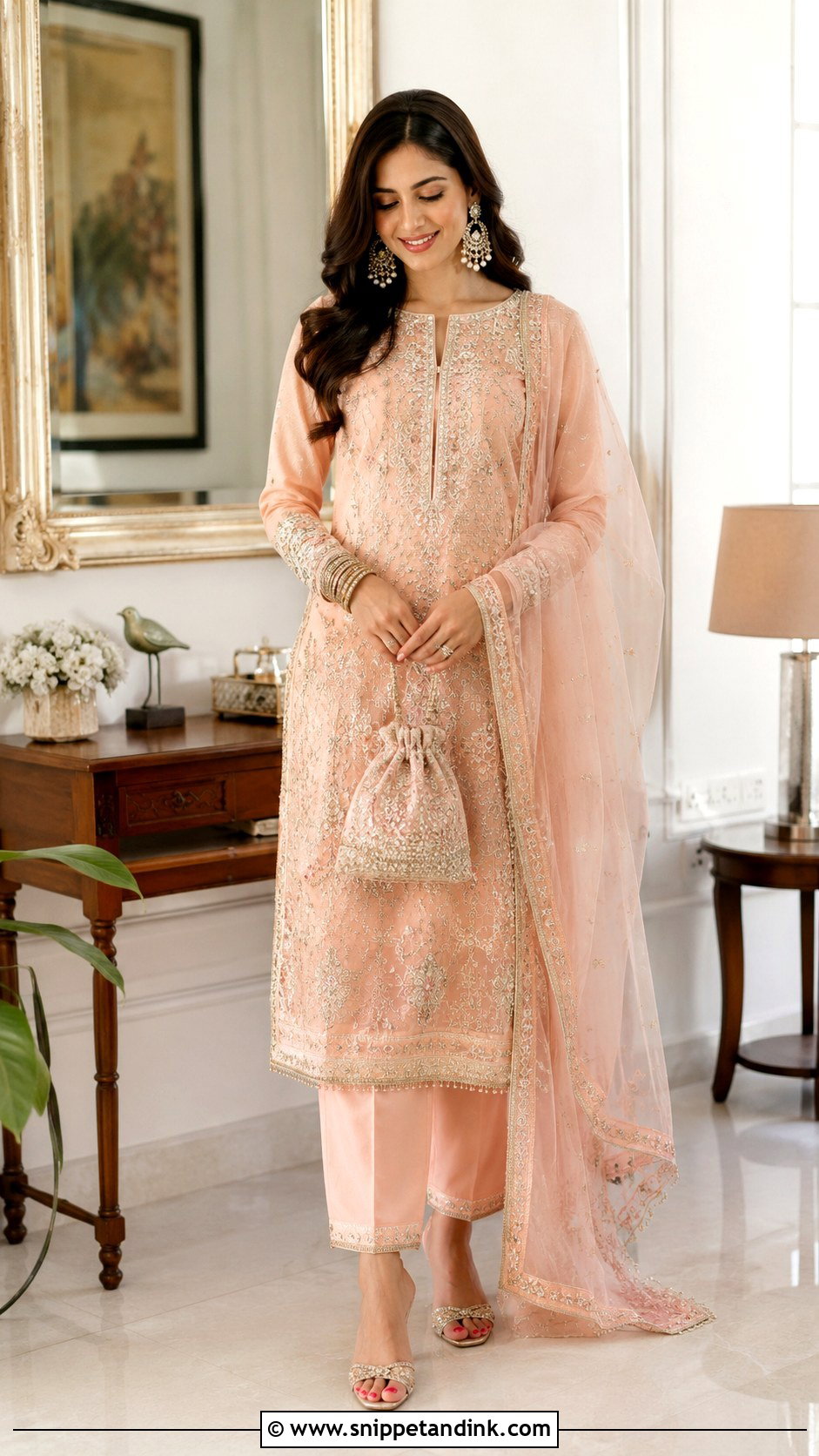 Straight Suit For Roka Bride - Snippet and Ink - 25 Roka Dresses for Bride
