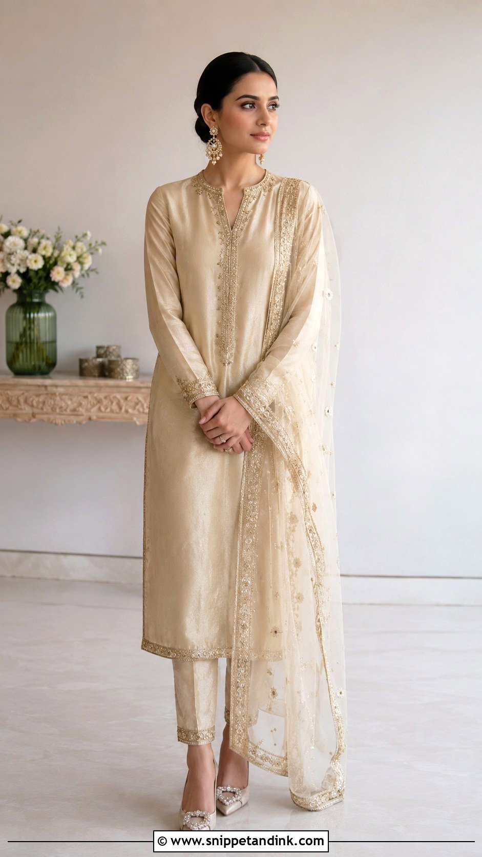 Straight Suit Roka Outfit - Snippet and Ink - 30 Roka Outfits for Bride