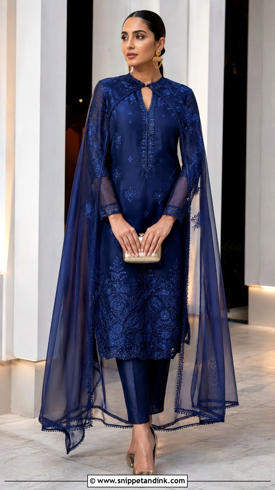 Straight Suit With Cape Dupatta - Snippet and Ink - 20 Dupatta Dress Ideas