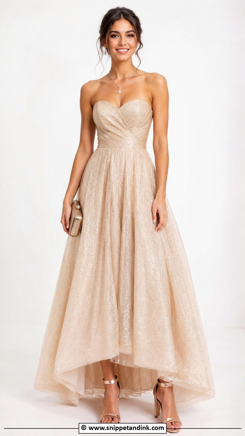 Strapless A Line Gown - Snippet and Ink - 25 A Line Gown Styles