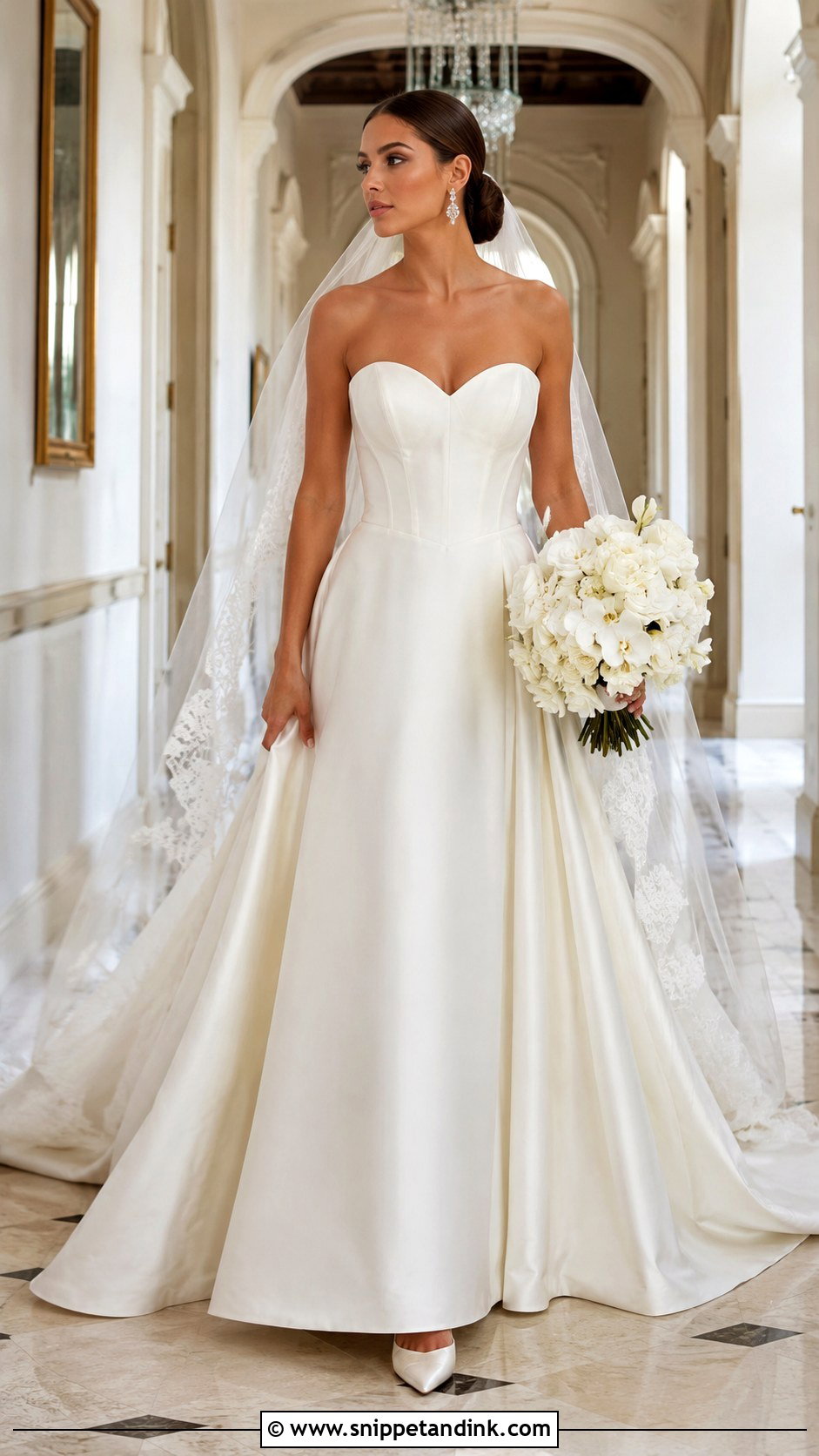 Strapless A Line Wedding Dress - Snippet and Ink - 20 A Frame Wedding Dresses