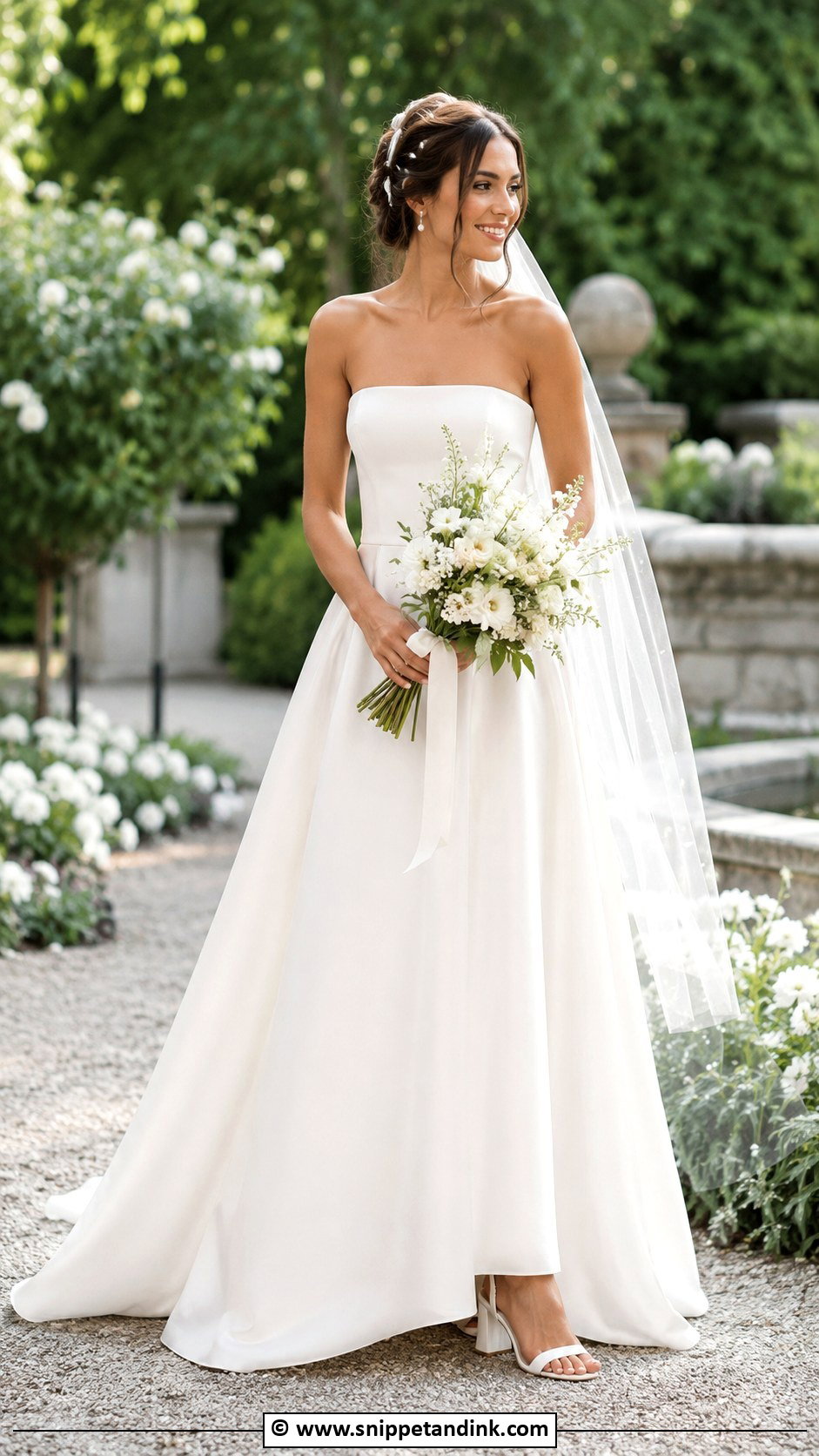 Strapless A Line Wedding Dress - Snippet and Ink - 35 Strapless Wedding Dress Ideas